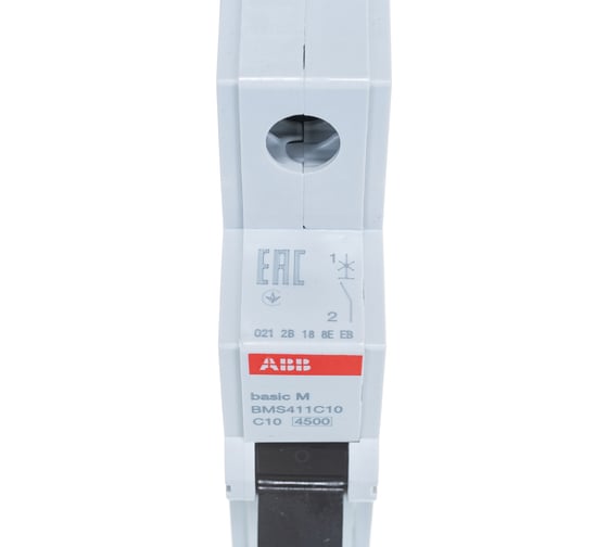 Автоматический выключатель ABB, 1P, 10A, C, 4.5кА, BMS411C10 2CDS641041R0104