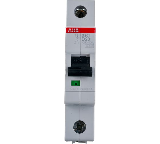 Автоматический выключатель ABB, 1-полюсный, S201, D20 2CDS251001R0201