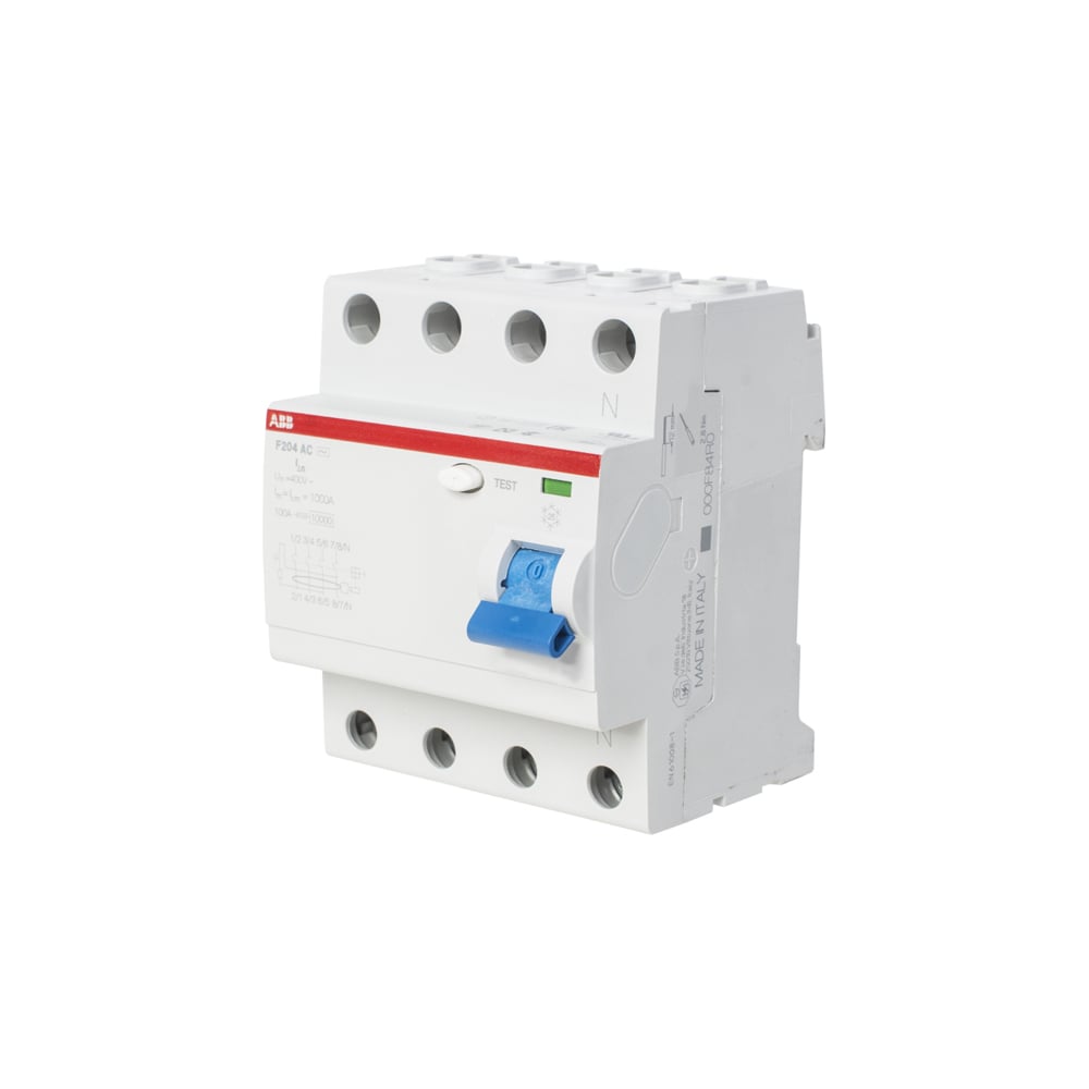 Выключатель дифференциального тока ABB F204 АС, УЗО, 4п, 40А, 30мА ...