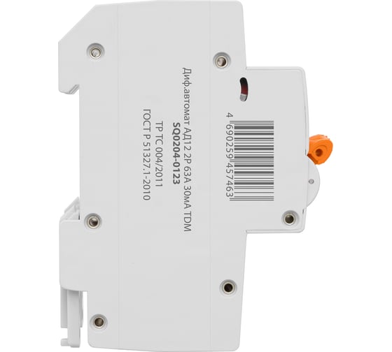 Дифференциальный автомат TDM ELECTRIC АД12 2Р 63А 30мА SQ0204-0123