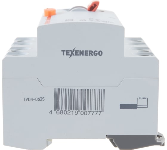 Устройство защитного отключения Texenergo УЗО ВД67 4Р 63А/30мА TVD4-063S
