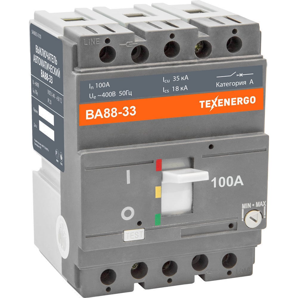Автоматический выключатель Texenergo ВА 88-33 100А SAV8833-0100 ...