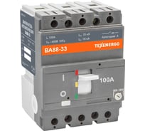 Автоматический выключатель Texenergo ВА 88-33 100А SAV8833-0100