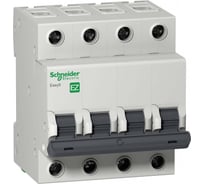 Автоматический выключатель Schneider Electric EASY 9, 4П, 16А, С, 4,5кА, 400В EZ9F34416