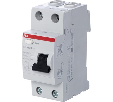 Устройство защитного отключения ABB УЗО 2п 25А 30мА FH202 2CSF202004R1250