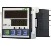 Регулятор температуры Евроавтоматика F&F CRT-15T от 0 до +400С, ПИД регулятор, с датчиком в комплекте, монтаж в отверстие 45x45 EA07.001.021