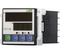 Регулятор температуры Евроавтоматика F&F CRT-15T от 0 до +400С, ПИД регулятор, с датчиком в комплекте, монтаж в отверстие 45x45 EA07.001.021