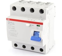 Выключатель дифференциального тока ABB УЗО, 4п, 100А, 300мА, F204, АС 2CSF204001R3900