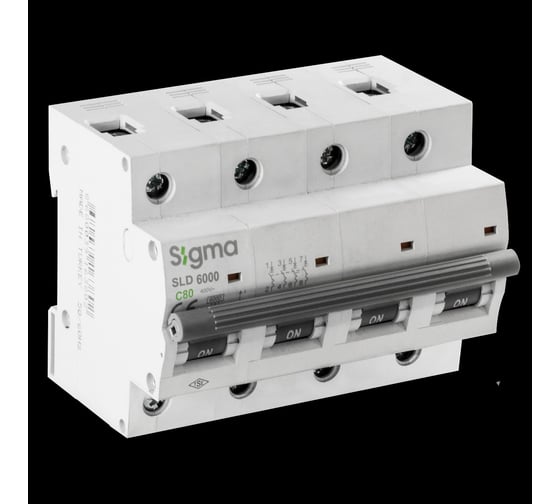Автоматический выключатель Sigma Elektrik 4P C 800A 6kA, 1 шт 6SL480C