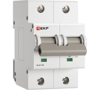 Автоматический выключатель EKF ВА 47-125, 2P, 16А, C, 15кА, PROXIMA mcb47125-2-16C