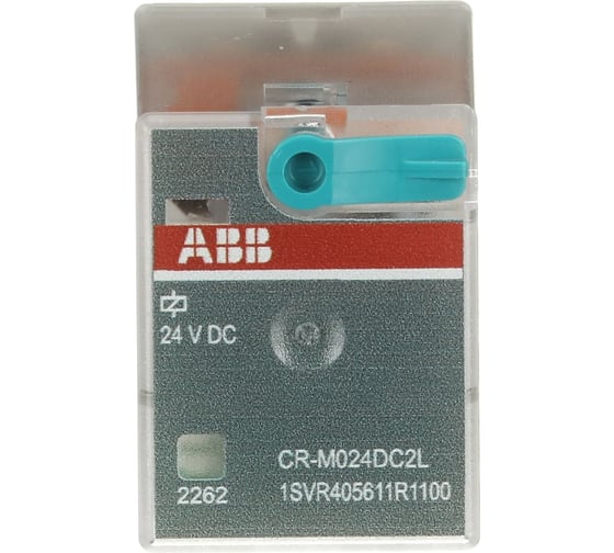 Реле ABB CR-M024DC2L 24B DC 2ПК (12A), СИД индикация 1SVR405611R1100
