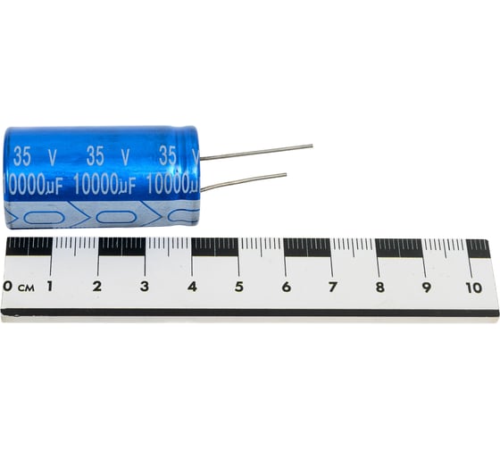 Конденсатор электролитический JB Capacitors 10000мкФ, 35В, 105C, 22x40 / P:10 мм, JRB1V103M10002200400000B-259