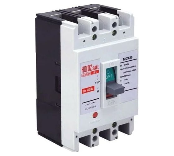 Автоматический выключатель Horoz Electric в формованном корпусе SAFE (MCCB 3P 100) 3P 100A 35kA 114-004-3100 HRZ01001533