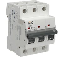 Автоматический выключатель без теплового расцепителя IEK ARMAT M10N-MA 3P D 10А AR-M10N-MA-3-D010