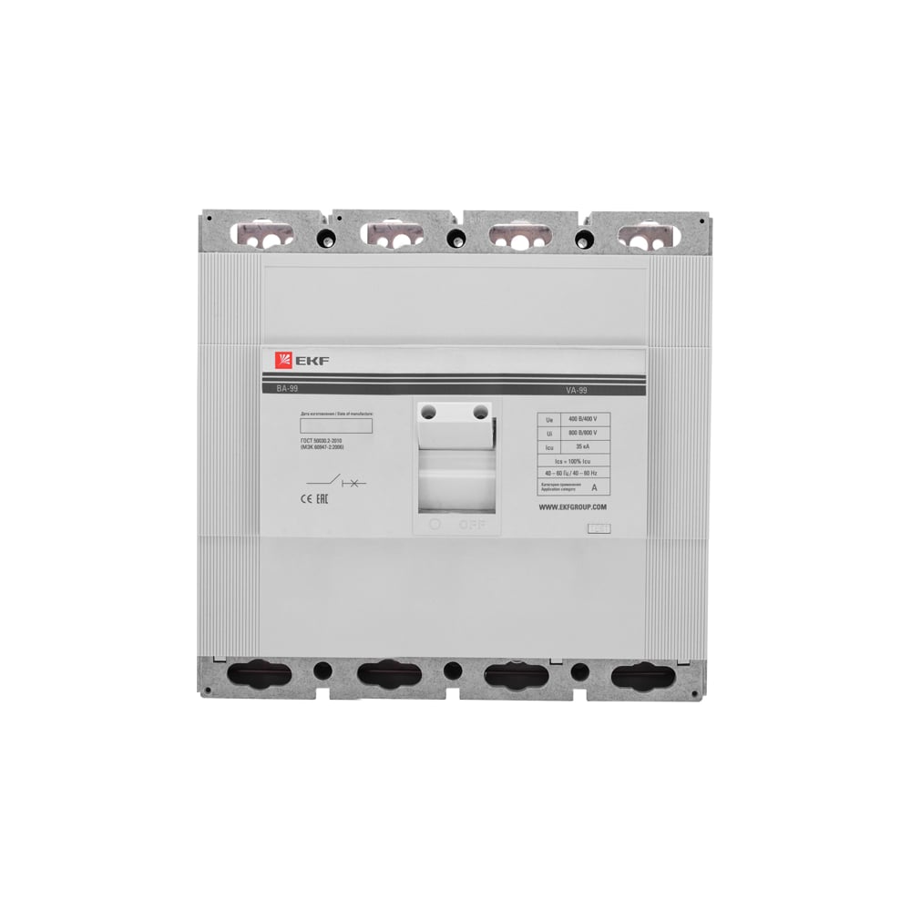 Автоматический выключатель EKF PROxima ВА-99 800/500А, 4P, 35кА mccb99 ...
