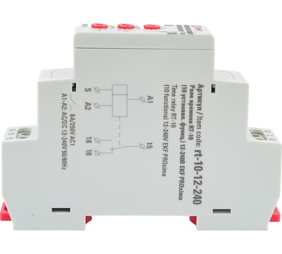 Реле времени EKF RT-10 12-240В, PROxima rt-10-12-240