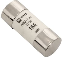Плавкая цилиндрическая вставка EKF ПВЦ 16А PROxima pvc-22x58-16