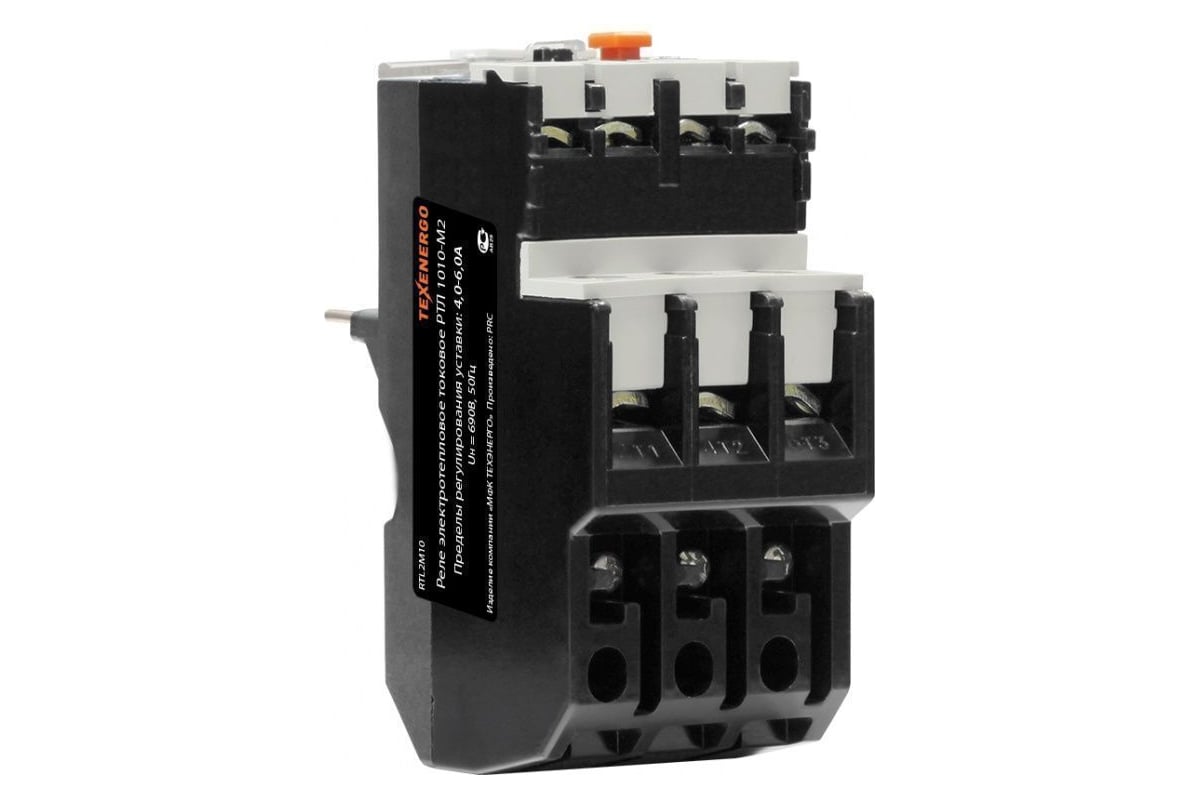Тепловое реле перегрузки Texenergo РТЛ 1010-М2 4-6А RTL2M10 - выгодная ...