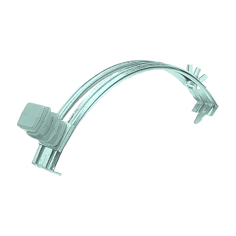 Держатель круглого проводника EZETEK 6-8мм для конька, серый, оцинковка ...