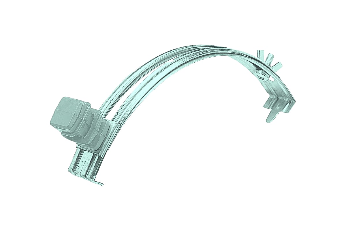 Держатель круглого проводника EZETEK 6-8мм для конька, серый, оцинковка ...