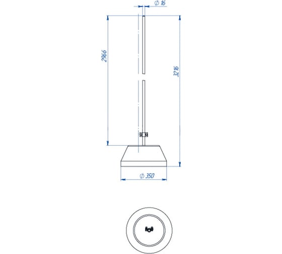 Молниеотвод EZETEK на утяжелителе СМу-3/1 80434 - выгодная цена, отзывы ...