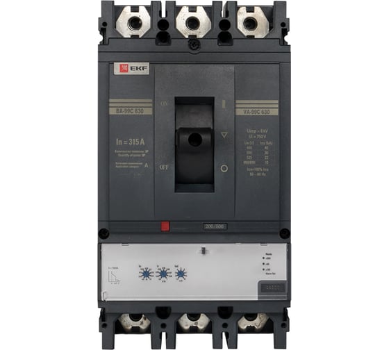 Автоматический выключатель EKF ВА-99C, 630/315А, 3P, 45кА PROxima mccb99c-630-315
