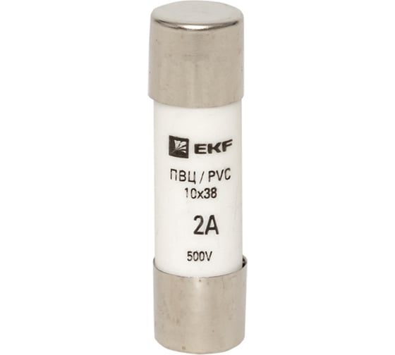 Цилиндрическая плавкая вставка ПВЦ EKF 2А 20 шт PROxima pvc-10x38-2