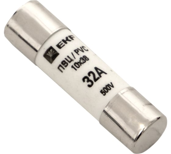 Цилиндрическая плавкая вставка EKF ПВЦ, 32А 20 шт PROxima pvc-10x38-32