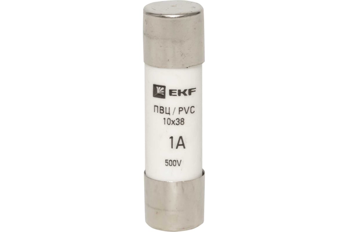 Цилиндрическая плавкая вставка EKF ПВЦ, 1А 20 шт PROxima pvc-10x38-1 ...
