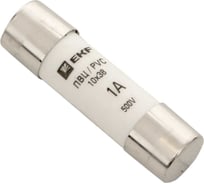 Цилиндрическая плавкая вставка EKF ПВЦ, 1А 20 шт PROxima pvc-10x38-1