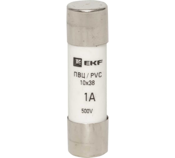 Цилиндрическая плавкая вставка EKF ПВЦ, 1А 20 шт PROxima pvc-10x38-1