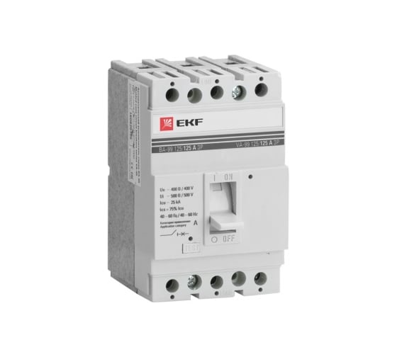 Автоматический выключатель EKF ВА-99, 125/ 80А 3P 25кА PROxima mccb99-125-80 1