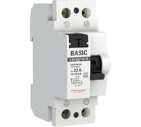 Устройство защитного отключения EKF УЗО 2P 32А/30мА (электронное) Basic elcb-2-32-30e-sim