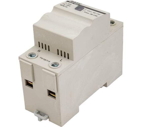 Реле напряжения EKF Basic сквозное подкл. rvb-40a