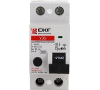 Устройство защитного отключения EKF УЗО, 2P, 40А/30мА elcb-2-40-30-em