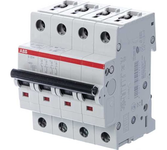 Автоматический выключатель ABB 4-полюсной S204 C 80 2CDS254001R0804 1
