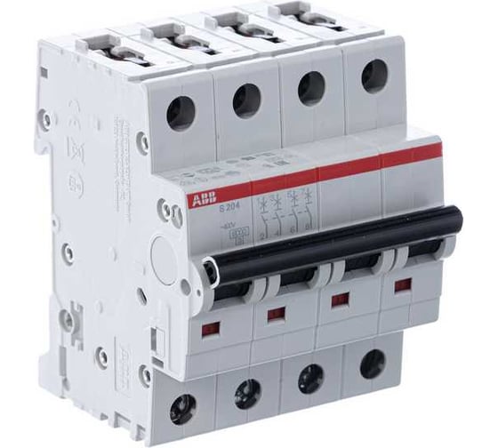Автоматический выключатель ABB 4-полюсной S204 C 80 2CDS254001R0804
