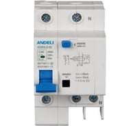 Дифференциальный автомат ANDELI ADB3LE-32 2P 10A 30mA тип AC характеристика С 6kA ADL02-060