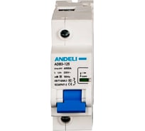 Автоматический выключатель ANDELI ADB3-125 1P, 100A, тип C ADL01-649