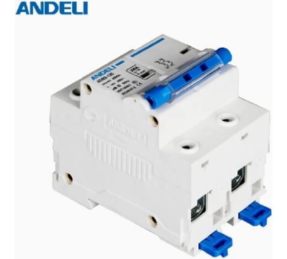 Автоматический выключатель ANDELI ADB3-125H 2P, 80A 10KA, тип D (8-12In) ADL01-668