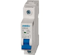 Автоматический выключатель ANDELI ADB3-63/1P, 63A, 6KA, тип B ADL01-836