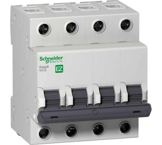 Автоматический модульный выключатель Schneider Electric EASY 9, 4П, 25А, С 4.5кА, 400В =S= EZ9F34425