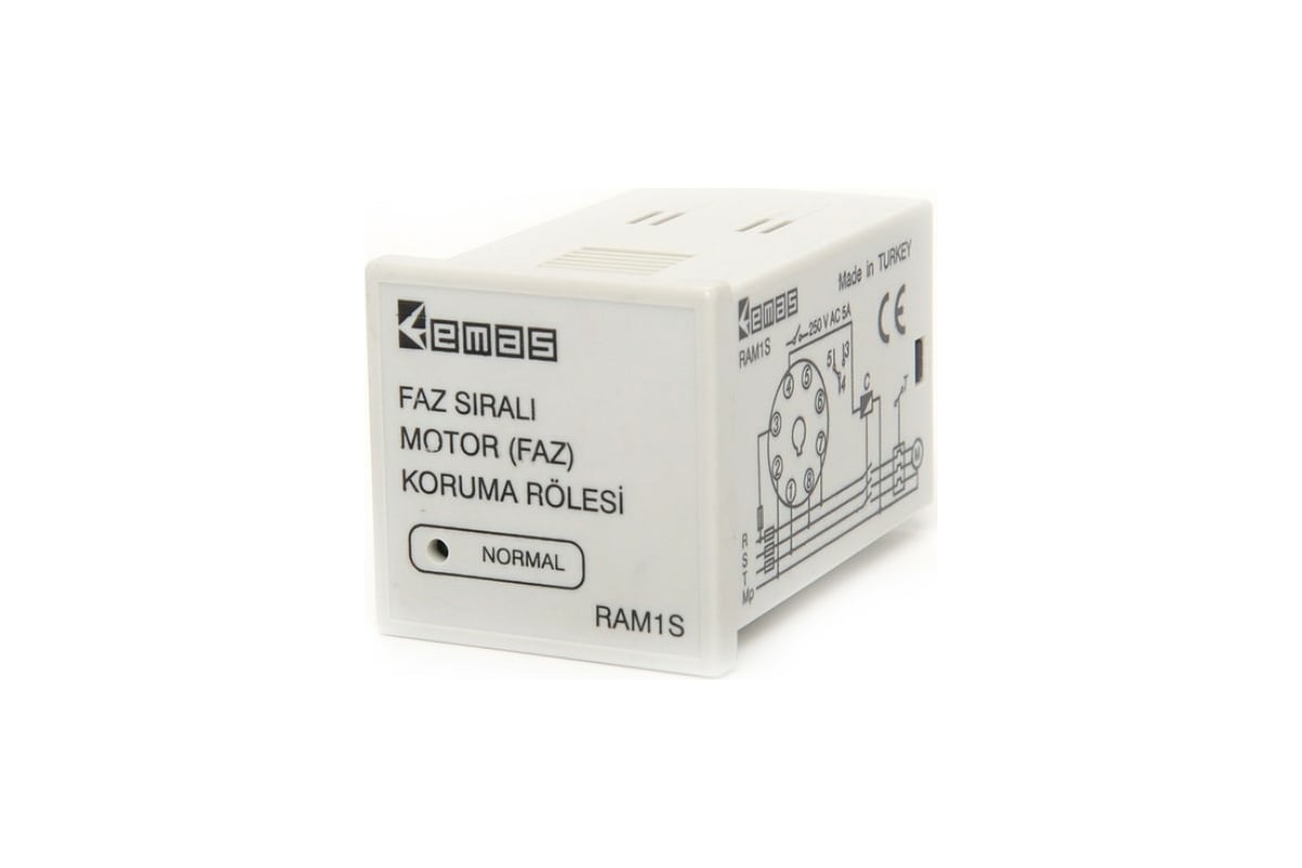Реле защиты двигателя Emas 3х380В от обрыва и перекоса фаз RAM1S ...