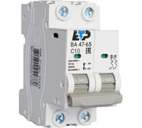 Автоматический выключатель ЕТР ВА 47-65, 2Р 10А C 6кА 11940