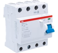 Выключатель дифференциального тока ABB F204 A-25/0,3 4 модуля, 2CSF204101R3250