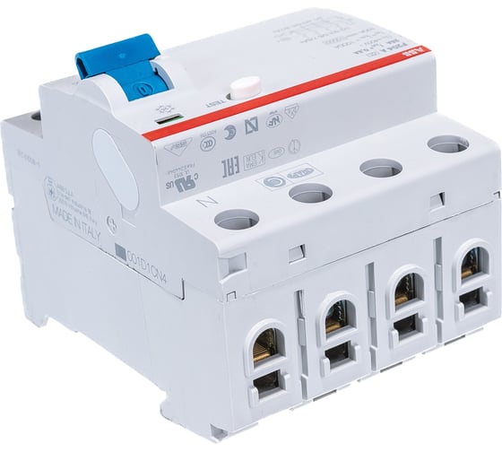 Выключатель дифференциального тока ABB F204 A-25/0,3 4 модуля, 2CSF204101R3250