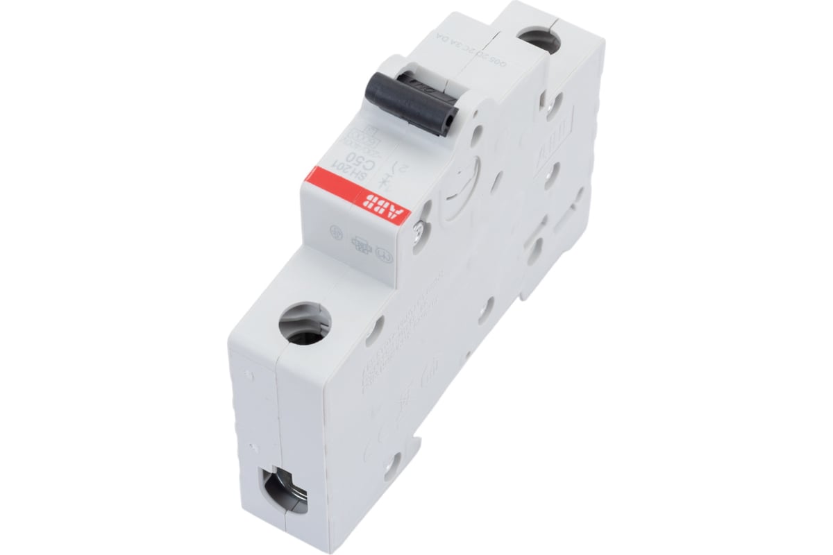 Автоматический выключатель ABB SH201 однополюсный, 50А, С, 6.0кА ...
