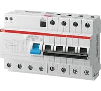 Автоматический дифференциальный выключатель ABB DS204 4 полюса, 63А, 30мА, С, AC 2CSR254001R1634