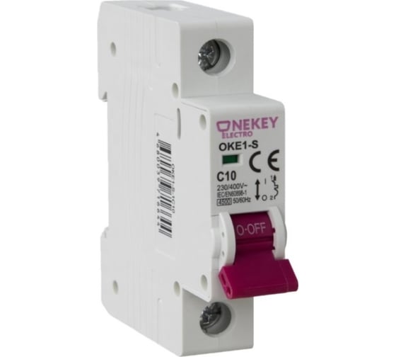 Комплект автоматических выключателей OneKeyElectro 1P, 4.5kA, C-10A, 1M (6 шт.) 7700461_6 1