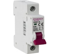 Комплект автоматических выключателей OneKeyElectro 1P, 4.5kA, C-25A, 1M (6 шт.) 7700464_6